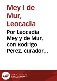 Por Leocadia Mey y de Mur, con  Rodrigo Perez, curador de Francisco Olgiat | Biblioteca Virtual Miguel de Cervantes
