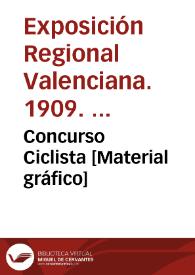 Concurso Ciclista [Material gráfico] | Biblioteca Virtual Miguel de Cervantes