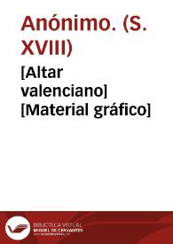 [Altar valenciano] [Material gráfico] | Biblioteca Virtual Miguel de Cervantes