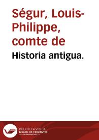 Historia antigua. | Biblioteca Virtual Miguel de Cervantes