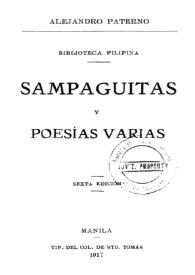 Sampaguitas y poesías varias / Alejandro Paterno | Biblioteca Virtual Miguel de Cervantes