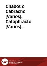 Chabot o Cabracho [Varios]. Cataphracte [Varios] (Peces) | Biblioteca Virtual Miguel de Cervantes