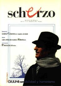 Scherzo. Año II, núm. 10, diciembre 1986 | Biblioteca Virtual Miguel de Cervantes