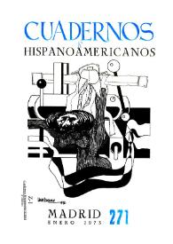 Cuadernos Hispanoamericanos. Núm. 271, enero 1973 | Biblioteca Virtual Miguel de Cervantes