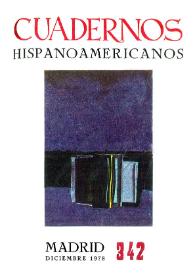 Cuadernos Hispanoamericanos. Núm. 342, diciembre 1978 | Biblioteca Virtual Miguel de Cervantes