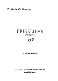 Crisálidas : (poesías) / Fernando Mª Guerrero | Biblioteca Virtual Miguel de Cervantes