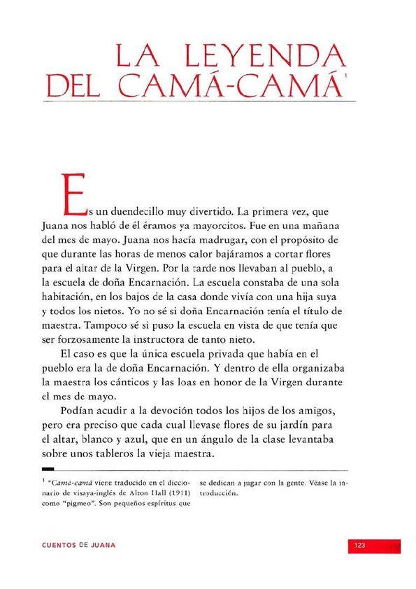 La leyenda  del Camá-Camá / Adelina Gurrea Monasterio | Biblioteca Virtual Miguel de Cervantes
