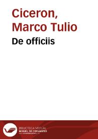 De officiis / cum commento Petri Marsi | Biblioteca Virtual Miguel de Cervantes