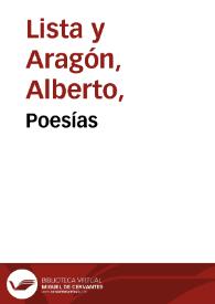 Poesías / de Alberto Lista | Biblioteca Virtual Miguel de Cervantes