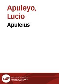 Portada:Apuleius / cum commento Beroaldi ; et figuris nouiter additis