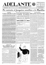 Adelante : Órgano del Partido Socialista Obrero [Español] (México, D. F.). Año II, núm. 30, 15 de abril de 1943 | Biblioteca Virtual Miguel de Cervantes