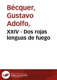 XXIV - Dos rojas lenguas de fuego | Biblioteca Virtual Miguel de Cervantes