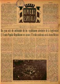 República Española. Año I, núm. 16-17, 15 de febrero de 1945 | Biblioteca Virtual Miguel de Cervantes