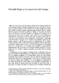 Gonzalo Rojas, la consciencia del tiempo / Osvaldo Rodríguez | Biblioteca Virtual Miguel de Cervantes