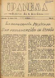Ipanema : diario de a bordo. Núm. 12, 25 de junio de 1939 | Biblioteca Virtual Miguel de Cervantes