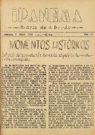 Ipanema : diario de a bordo. Núm. 20, 2 de julio de 1939 | Biblioteca Virtual Miguel de Cervantes