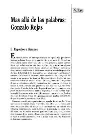 Más allá de las palabras: Gonzalo Rojas / Jaime Giordano | Biblioteca Virtual Miguel de Cervantes