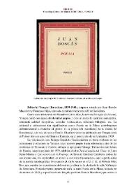 Editorial Yunque (Barcelona, 1939-1940) [Semblanza] / Blanca Ripoll Sintes | Biblioteca Virtual Miguel de Cervantes