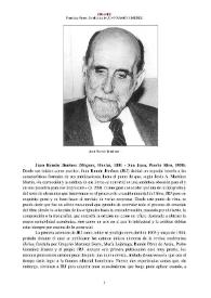 Juan Ramón Jiménez (Moguer, Huelva, 1881 - San Juan, Puerto Rico, 1958) [Semblanza] / Francisco Fuster García | Biblioteca Virtual Miguel de Cervantes