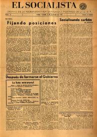 El Socialista (Argel). Núm. 32, 15 de septiembre de 1945 | Biblioteca Virtual Miguel de Cervantes