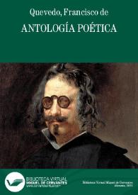 Más información sobre Antología poética / Francisco de Quevedo; edición de Roque Esteban Scarpa