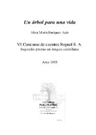 Un árbol para una vida / Alma María Enríquez Asín | Biblioteca Virtual Miguel de Cervantes