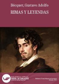 Rimas y leyendas / Gustavo Adolfo Bécquer | Biblioteca Virtual Miguel de Cervantes