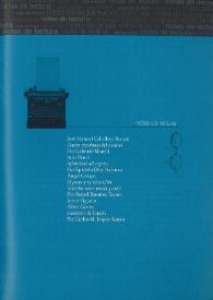 Campo de Agramante: revista de literatura. Núm. 9 (primavera-verano 2008). Notas de lectura | Biblioteca Virtual Miguel de Cervantes