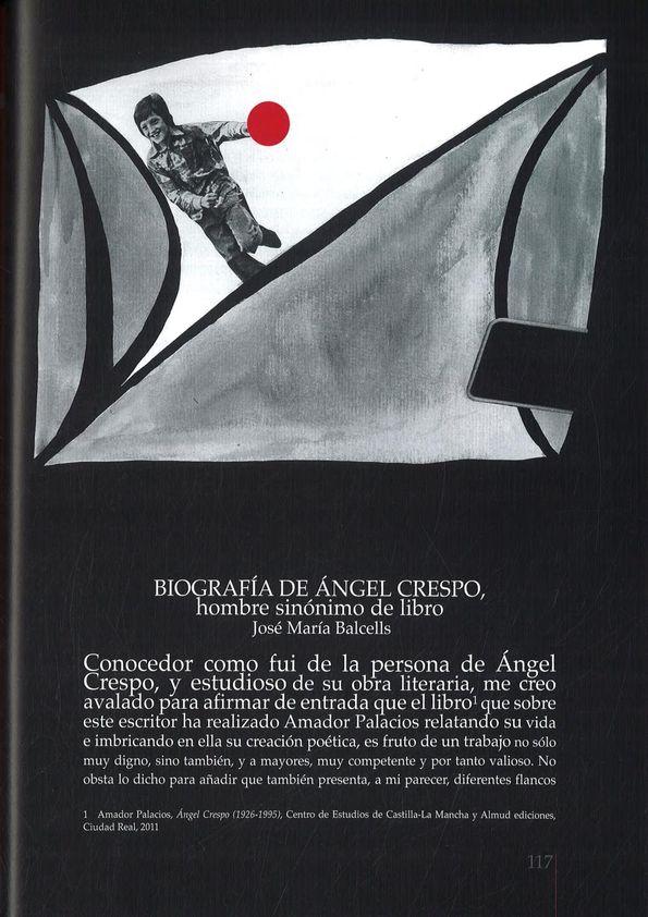 Biografía de Ángel Crespo, hombre sinónimo de libro / José María Balcells | Biblioteca Virtual Miguel de Cervantes