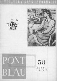 Pont blau : literatura, arts, informació. Any V, núm. 58, agost del 1957 | Biblioteca Virtual Miguel de Cervantes