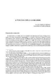A vueltas con "La dama boba" / Felipe B. Pedraza Jiménez | Biblioteca Virtual Miguel de Cervantes
