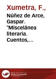 Núñez de Arce, Gaspar. 