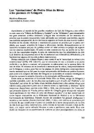 Las "Anotaciones" de Pedro Díaz de Rivas a los poemas de Góngora / Melchora Romanos | Biblioteca Virtual Miguel de Cervantes