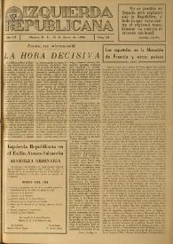 Izquierda Republicana. Año III, núm. 18, 15 de enero de 1946 | Biblioteca Virtual Miguel de Cervantes