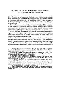 De cómo un coloquio pastoril se transmuta en dos coloquios a lo divino / Jean-Louis Flecniakoska | Biblioteca Virtual Miguel de Cervantes