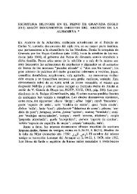 Escritura bilingüe en el reino de Granada (siglo XVI), según documentos inéditos del Archivo de la Alhambra / Juan Martínez Ruiz | Biblioteca Virtual Miguel de Cervantes