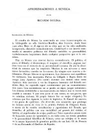 Aproximaciones a Séneca / Ricardo Molina | Biblioteca Virtual Miguel de Cervantes