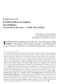 El anticlericalismo de Gallardo / Gérard Dufour | Biblioteca Virtual Miguel de Cervantes