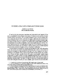En torno a una carta inédita de Eugenio d'Ors  / María Luisa Tobar | Biblioteca Virtual Miguel de Cervantes