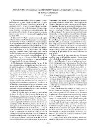 "Diccionari Etimològic i Complementari de la Llengua Catalana" de Joan Coromines  / J. Gulsoy | Biblioteca Virtual Miguel de Cervantes