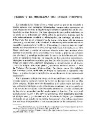 Feijoo y el problema del color etiópico  / Alfredo O. Aldridge | Biblioteca Virtual Miguel de Cervantes
