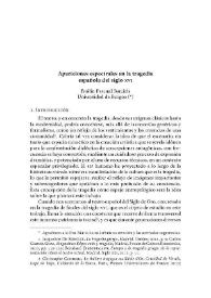 Apariciones espectrales en la tragedia española del siglo XVI / Emilio Pascual Barciela | Biblioteca Virtual Miguel de Cervantes