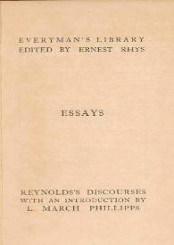 Fifteen discourses delivered in the Royal Academy / by Sir Joshua Reynold | Biblioteca Virtual Miguel de Cervantes