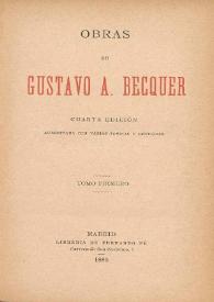 Obras de Gustavo A. Bécquer. Tomo primero | Biblioteca Virtual Miguel de Cervantes