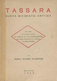 Tassara. Nueva biografía crítica / por Mario Méndez Bejarano | Biblioteca Virtual Miguel de Cervantes