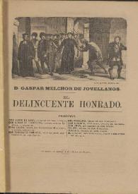 El delincuente honrado / Gaspar Melchor de Jovellanos | Biblioteca Virtual Miguel de Cervantes