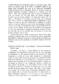 " 'Visitas españolas', de Jorge Mañach". Revista de Occidente. Madrid, 1960 [Reseña] / Ramón García de Castro | Biblioteca Virtual Miguel de Cervantes