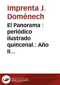 El Panorama : periódico ilustrado quincenal.: Año II Número 33 - 15 mayo 1868 | Biblioteca Virtual Miguel de Cervantes