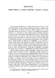 Más información sobre Abstracto. Rafael Alberti y Antonio Machado : amistad y tributo / C. G. Bellver