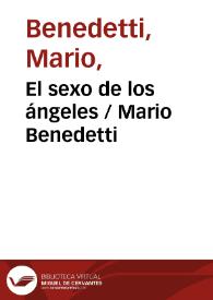 El sexo de los ángeles / Mario Benedetti | Biblioteca Virtual Miguel de Cervantes